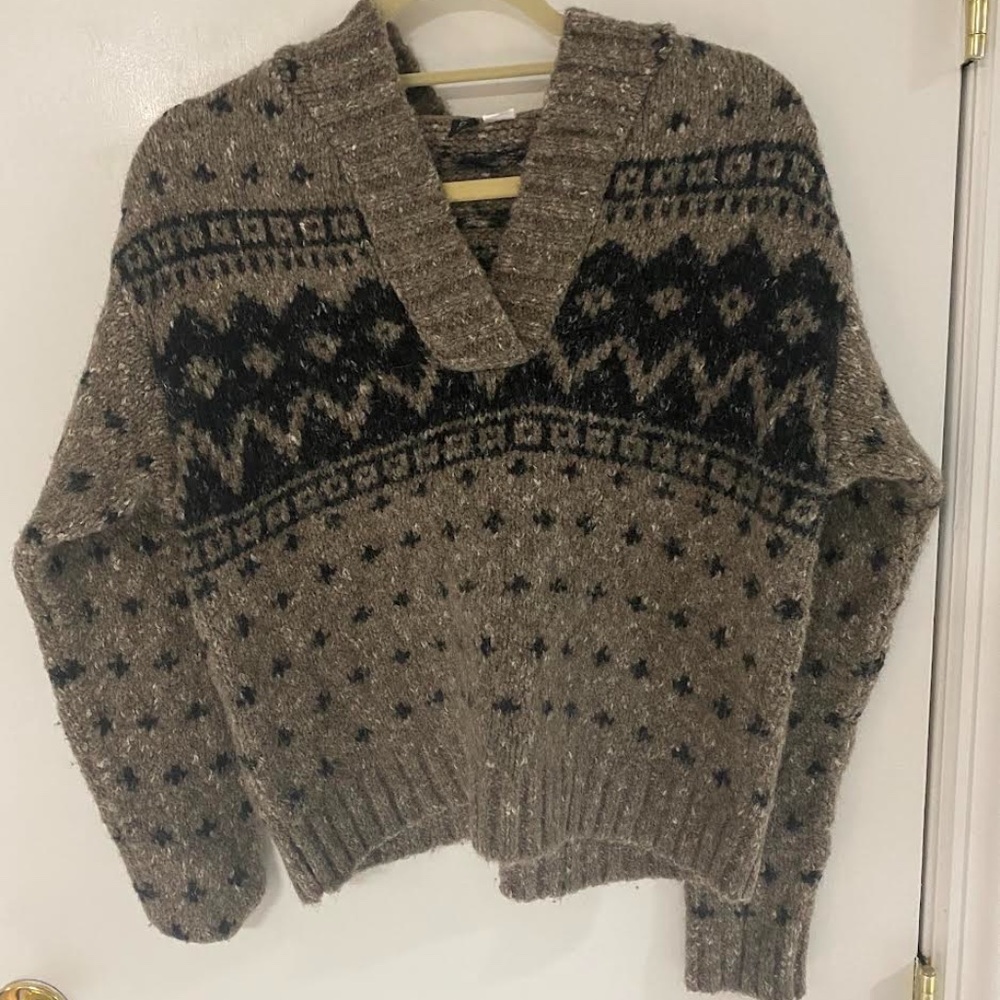 Urban Outfitters BDG Fairisle Hooded Sweater